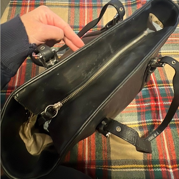 Coach black vintage leather bag large size - Picture 6 of 8